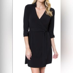 Julie brown Black wrap dress size large